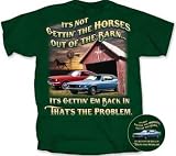 Ford Mustang PROBLEM Classic Adult Green T-shirt