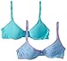 Calvin Klein Big Girls' Ck 2 Pack Molded Underwire Bra, Assorted, 34A