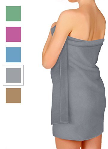 Raqpak Microfiber Towel for Travel, Gym, Camping - Small and Compact, Antibacterial and Quick Dry with Carry Pouch (Gray, 40 x 20 Inches)