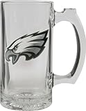 Philadelphia Eagles Beer Mug: 3D Logo Glass Tankard