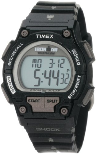 Timex Men's T5K5569J Sport Ironman Black Full Size Shock 30 Lap Watch