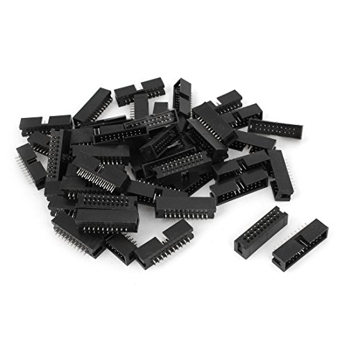 50pcs DC3-20P 2 Row 20 Pin 2.54MM JTAG Connector for Flat Ribbon Cable