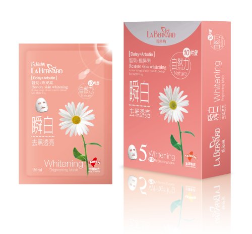 LA BERNARD [Daisy+Arbutin] Whitening Facial Mask (5pcs)