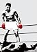 Muhammad Ali (Red Gloves, Huge) Sports Poster Print - 39 X 55