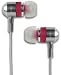 Coby CVEM76RED High-Performance Isolation Stereo Earphones (Red)