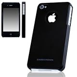 CaseCrown Polycarbonate Slim Case for Apple iPhone 4 and 4S (AT&T, Sprint, & Verizon compatible) - Black