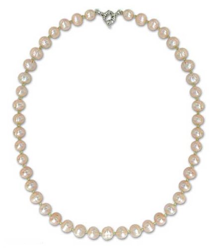 Pearl and peridot necklace 20.1 L