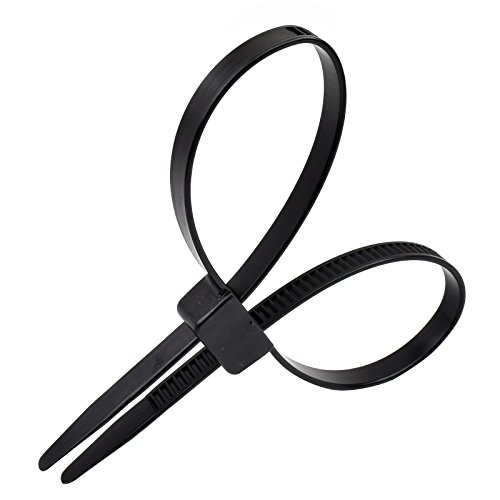 BuyCheapCablesÂ® Police Nylon Black Double Zip Ties Handcuffs Cable