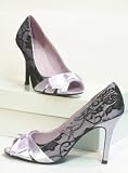 Produkt-Bild: Stiletto Damen Pumps lila/schwarz