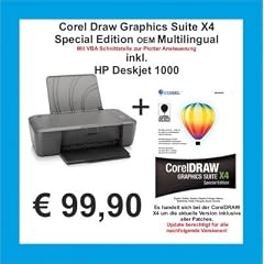 HP Deskjet 1000 + Corel X4OEM