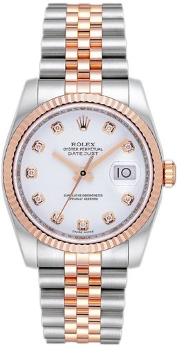 ROLEX デイトジャスト 116231G ホワイト 10Pダイヤ [並行輸入品]画像