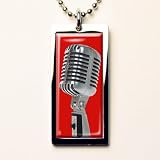 Retro-a-go-go 'HOT MIC' ROCK N ROLL TABLET NECKLACE