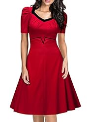 Square Neck Cotton/Nylon/Spandex Vintage Bubble Dress Evening Dress/Party Dress/Wedding Dress 