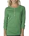 Ladies' Sheer Jersey Longer Length Henley