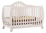 Stork Craft Monza I Fixed Side Convertible Crib, White Stork Craft Monza I Fixed Side Convertible Crib, White