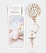 Bookmark Rosary - Baptism - Bookmark and Full 14" Rosary - Exclusively from the Studios of Cromo NB (Milano, Italy)