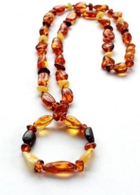 Bouncy Baby BoutiqueTM - AN53 -Certified Authentic Baltic Amber "Mommy" Teething/Nursing Necklace