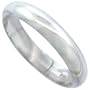 Sterling Silver 4 mm ( 3/16 in. ) Wedding Band / Thumb Ring