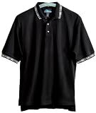 Expert Short Sleeve Pique Golf Shirt with Jacquard Knit (Regular and Big & Tall Sizes)