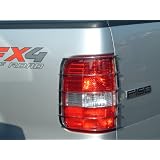 991 Ford F-150 2004 - 2008 Truck Chrome Stainless Steel Tail light Insert Guard by TFP