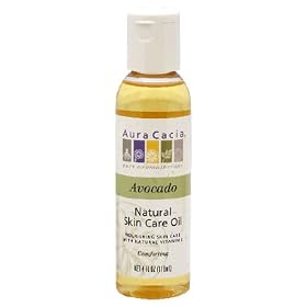 Aura Cacia Pure Aromatherapy Natural Skin Care Oil, Avocado, 4-Ounces  (Pack of 3)