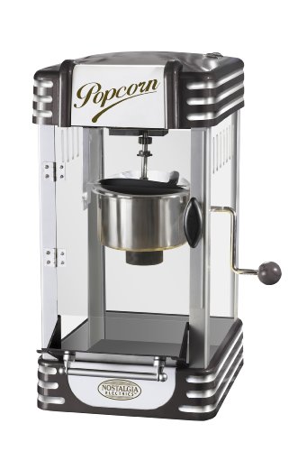 "Nostalgia Electrics RKP-630BLK Retro Series Kettle Popcorn Maker, Black"