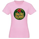 Artsmith, Inc. Jr. Jersey T-Shirt Kiss Me I'm Irish Clover - Pink, XL
