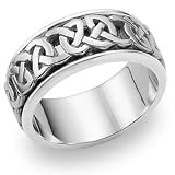 14k Gold Celtic Knot Wedding Band 4015