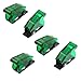 uxcell® 5 Pcs 12mm Mount Dia. Transparent Green Safety Flip Cover for Toggle Switch