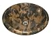 16 Portoro Italian marble bathroom sink Drop-In with rounded Rim