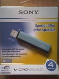 Sony Micro Vault Mini USB Drive 4gb in retail packaging