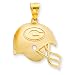 14K Gold Green Bay Packers Helmet Charm [Jewelry]