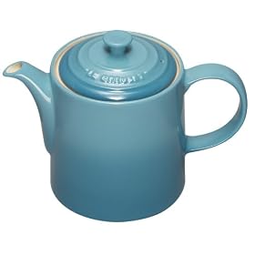 Le Creuset Stoneware Grand Teapot, Teal, 1.3 Litre