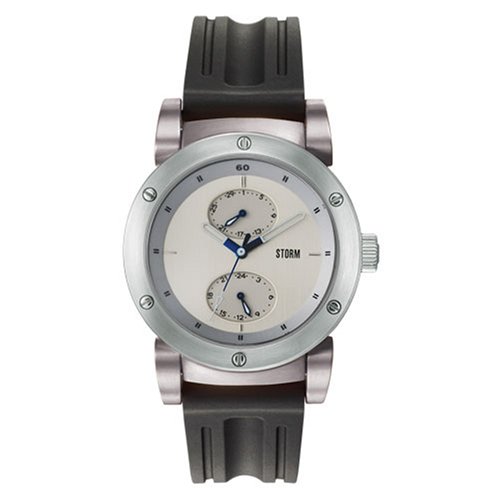 Storm Hydron Leather Silver Men's Watch 4339/ST/ST