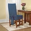 Cotton Duck Short Dining Chair Cover
