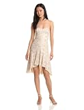 BCBGMAXAZRIA Womens Bryleigh Strapless Sequin Lace Dress