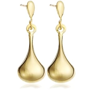 gold drop earrings