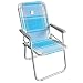 Gartenstuhl Campingstuhl Klappstuhl Hellblau/Weiss/Beige