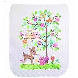 EK Success Dimensions Happi Tree Quilt Stamped Cross Stitch