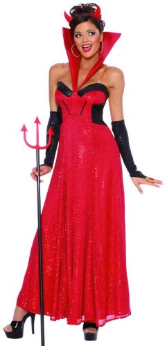Hollywood Devil Adult Costume - Red Size Medium
