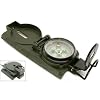 Military Style Lensatic Marching Compass With Pouch