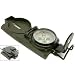 Military Style Lensatic Marching Compass With Pouch