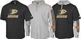 Anaheim Mighty Ducks -Black/Grey- Hoodie Tee Combo