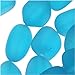 Cultured Sea Glass, Small Nugget Beads 8-16mm, 7 Pieces, Pacific Blue