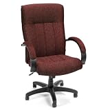 Big Tall Executive Chair Burgundy Fabric