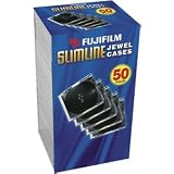 Fujifilm Media 25367050 Empty Slim Jewel Cases - 50 Pack (Black)