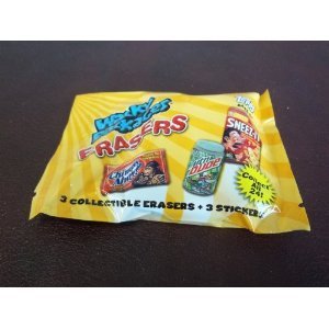 Topps Wacky Packages - Erasers Series 1 - 3 Pack Lot (9 Erasers & 9 Stickers)
