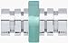 CRL Chrome Junior Contemporary Style Back-to-Back Shower Door Knob