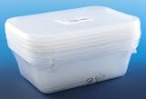 from EUDI 10 Pack Microwave Safe Food Containers With Lids, 1000 cc