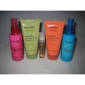 Bath & Body Works Breathe Variety of Scents and Products Travel Gift Set including Comfort, Delight, Energy, Happiness, and Romance